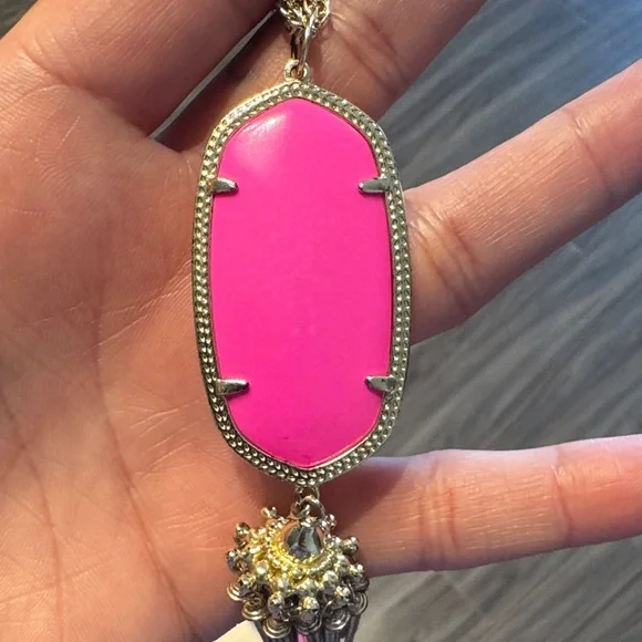 Kendra Scott Rayne Gold and Pink Pendant Necklace - Picture 5 of 8